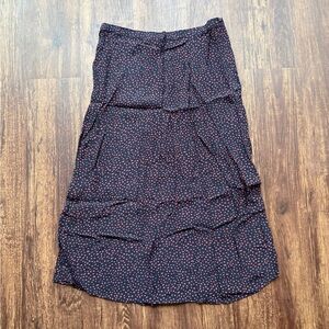 Women’s Free Assembly Black and Red Spotted Skirt - Size S